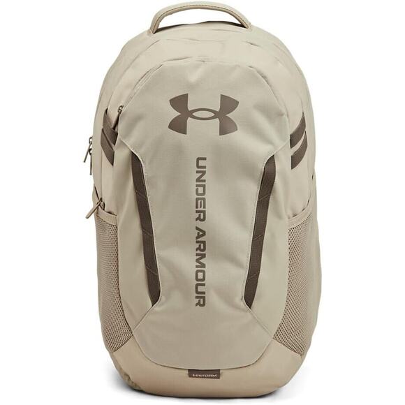 Under Armour UA Hustle 6.0 16" Laptop Backpack Unisex Adult OSFA Khaki Tan Taupe - Picture 1 of 7